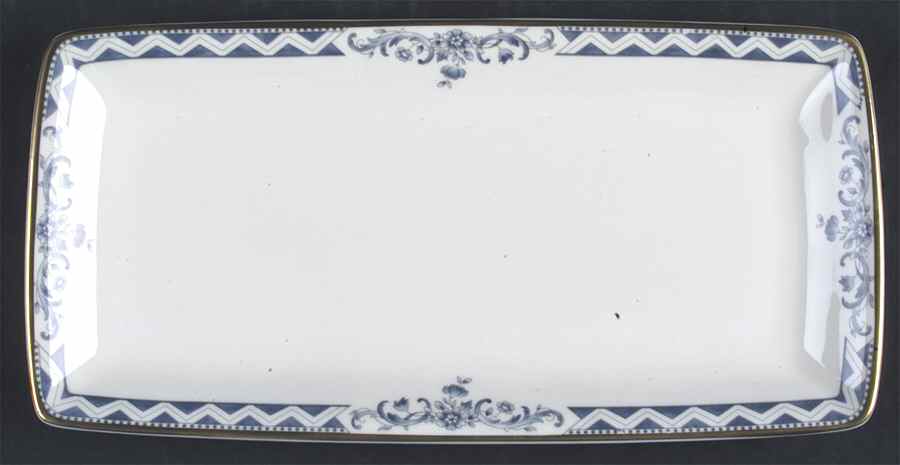 Josephine (Smooth, Gold Trim) Large Sandwich Tray by Royal Doulton-1