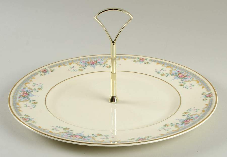 Juliet Round Serving Plate with Handle (DP) by Royal Doulton-1