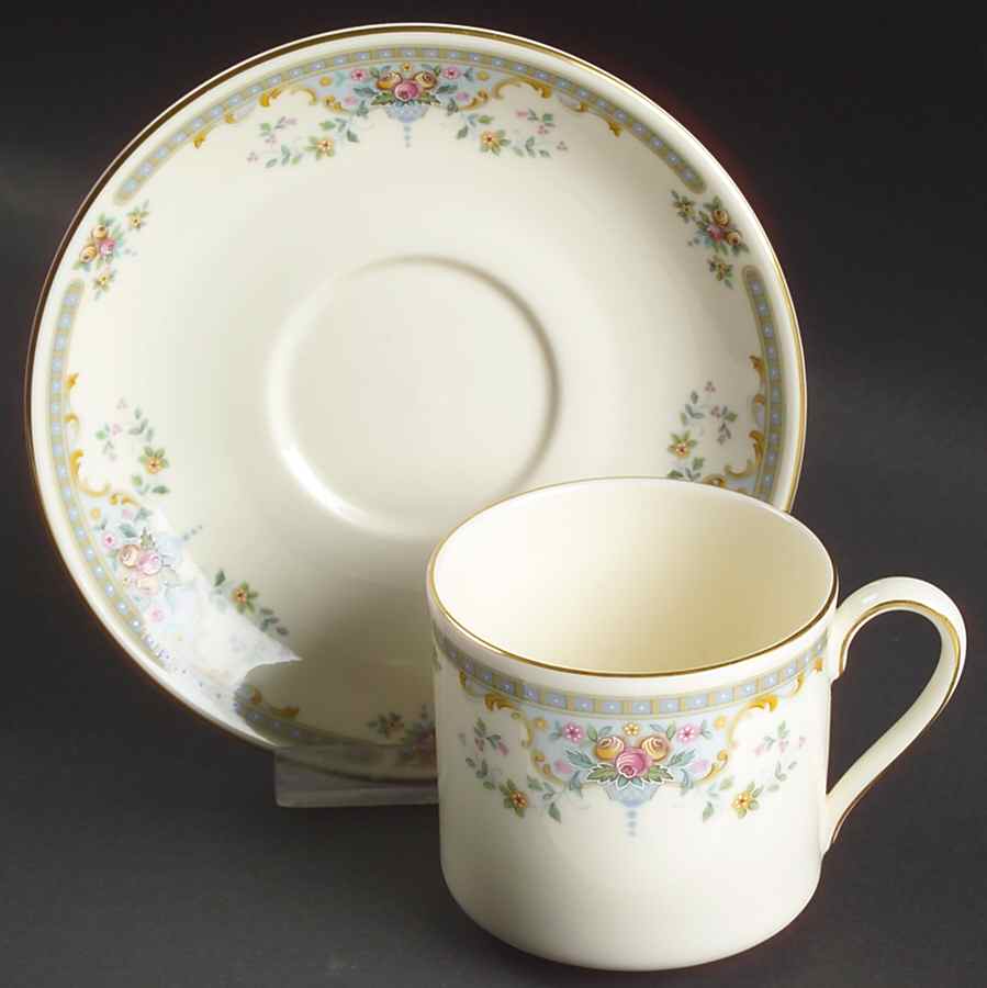 Juliet Flat Demitasse Cup & Saucer Set by Royal Doulton-1