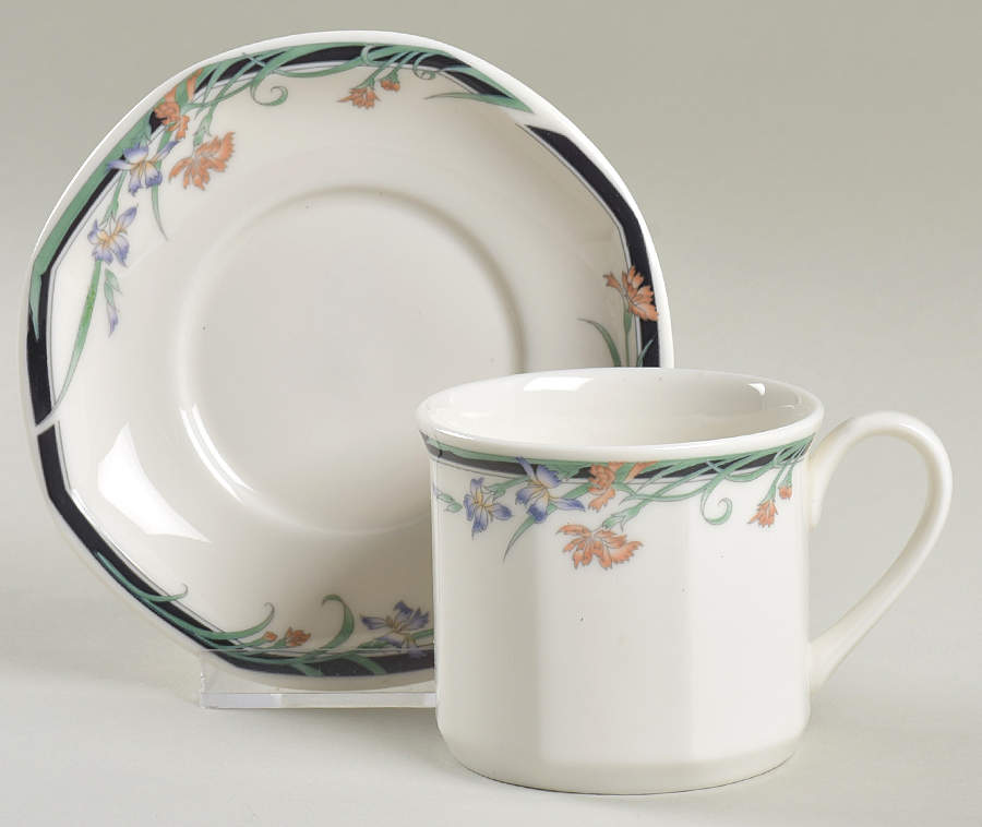 Juno Flat Demitasse Cup & Saucer Set by Royal Doulton-1