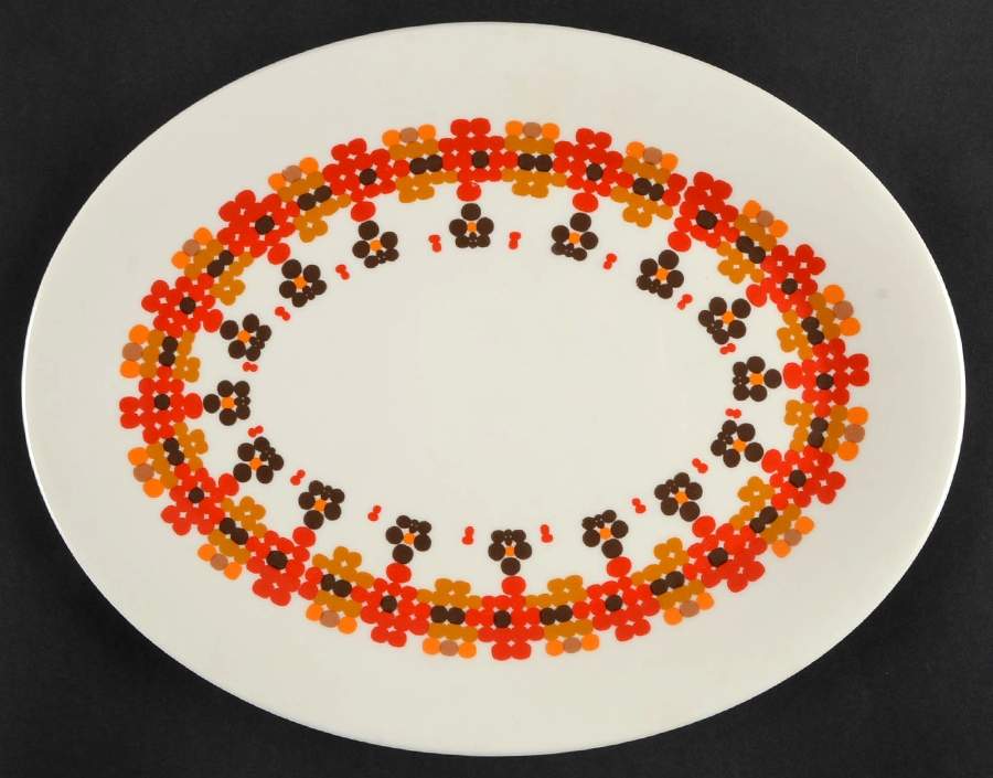 Kaleidoscope 13" Oval Serving Platter by Royal Doulton-1