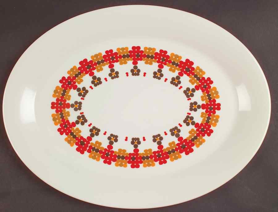 Kaleidoscope 16" Oval Serving Platter by Royal Doulton-1