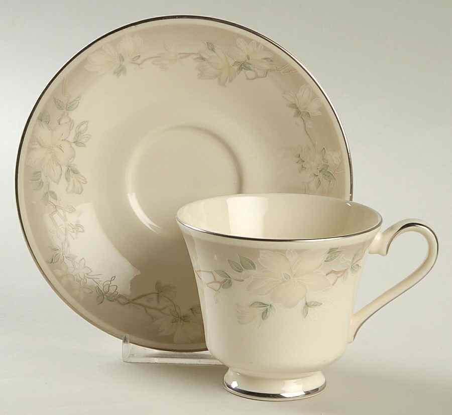 Kathleen Footed Cup & Saucer Set by Royal Doulton-1