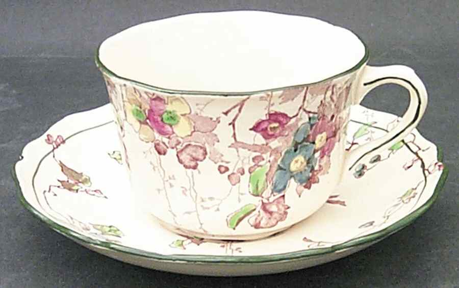 Kew Flat Cup & Saucer Set by Royal Doulton-1