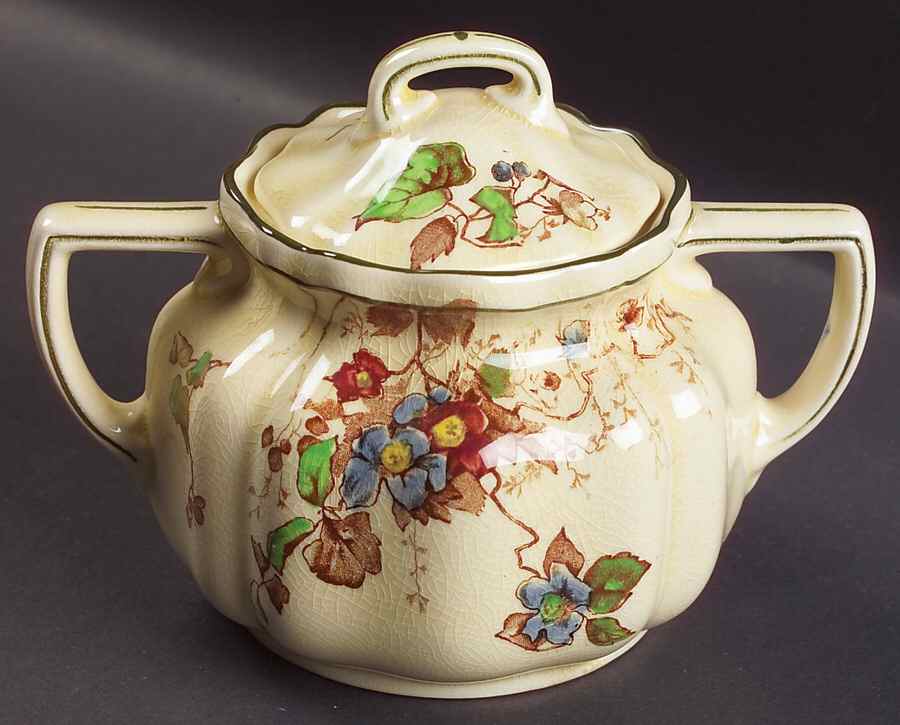 Kew Sugar Bowl & Lid by Royal Doulton-1