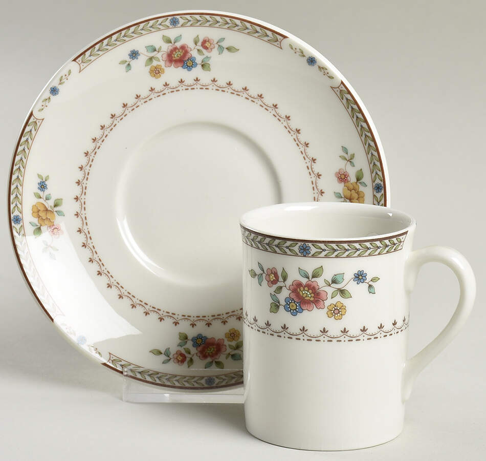 Kingswood Flat Demitasse Cup & Saucer Set by Royal Doulton-1