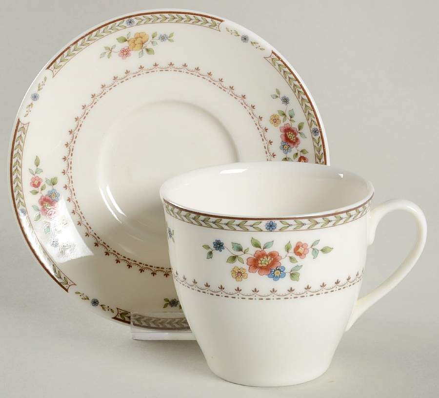 Kingswood Flat Cup & Saucer Set by Royal Doulton-1