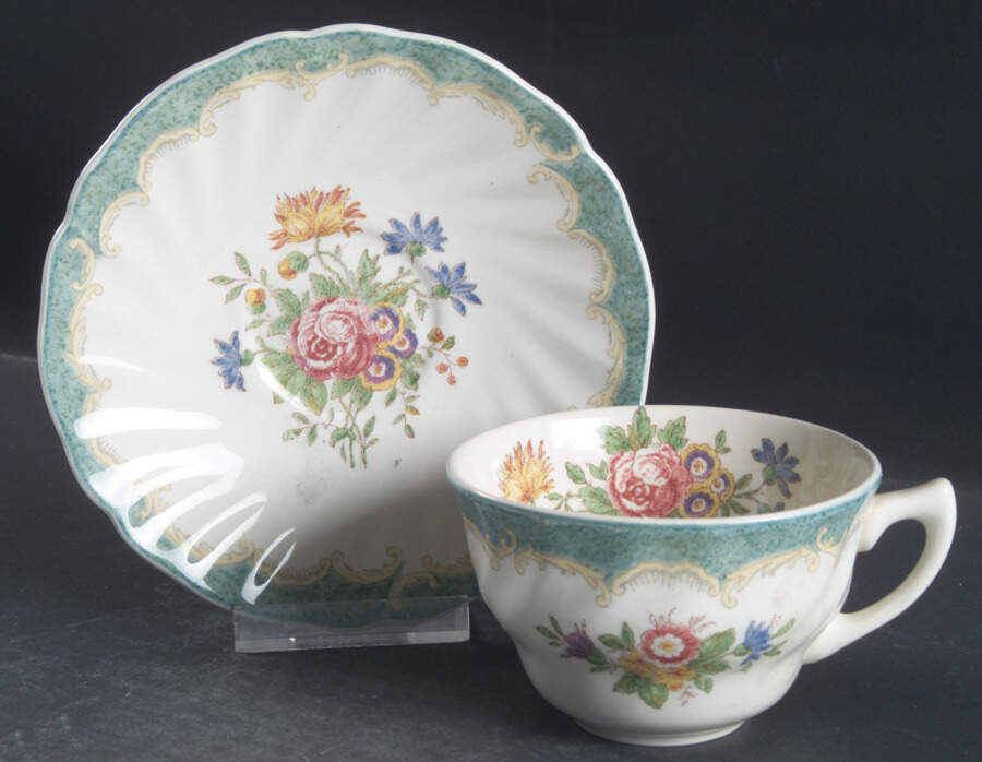 Kingswood Flat Cup & Saucer Set by Royal Doulton-1