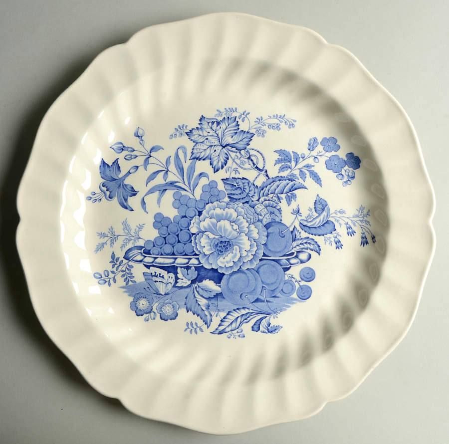 The Kirkwood Blue 14" Chop Plate (Round Platter) by Royal Doulton-1