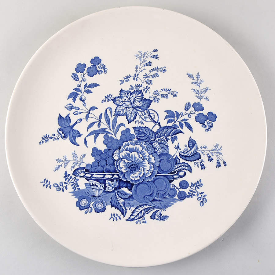 The Kirkwood Blue 15" Chop Plate (Round Platter) by Royal Doulton-1