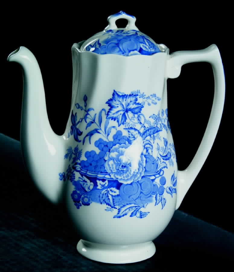 The Kirkwood Blue Coffee Pot & Lid by Royal Doulton-1