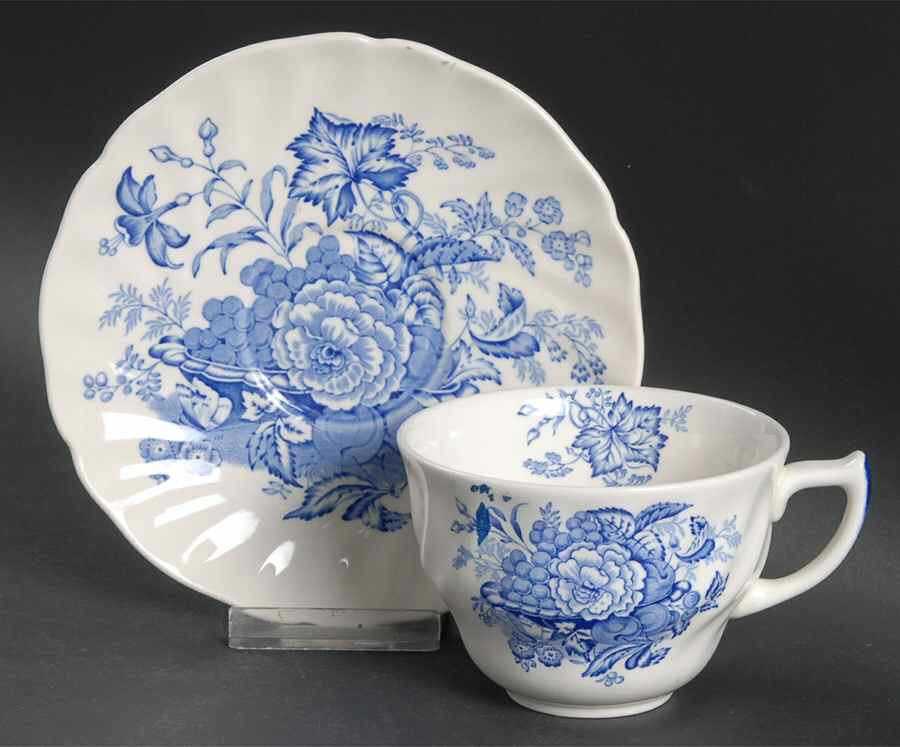 The Kirkwood Blue Oversized Cup & Saucer Set by Royal Doulton-1
