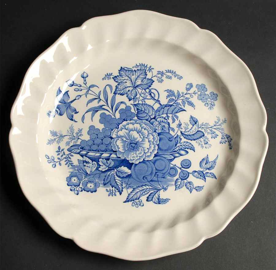 The Kirkwood Blue 12" Chop Plate (Round Platter) by Royal Doulton-1
