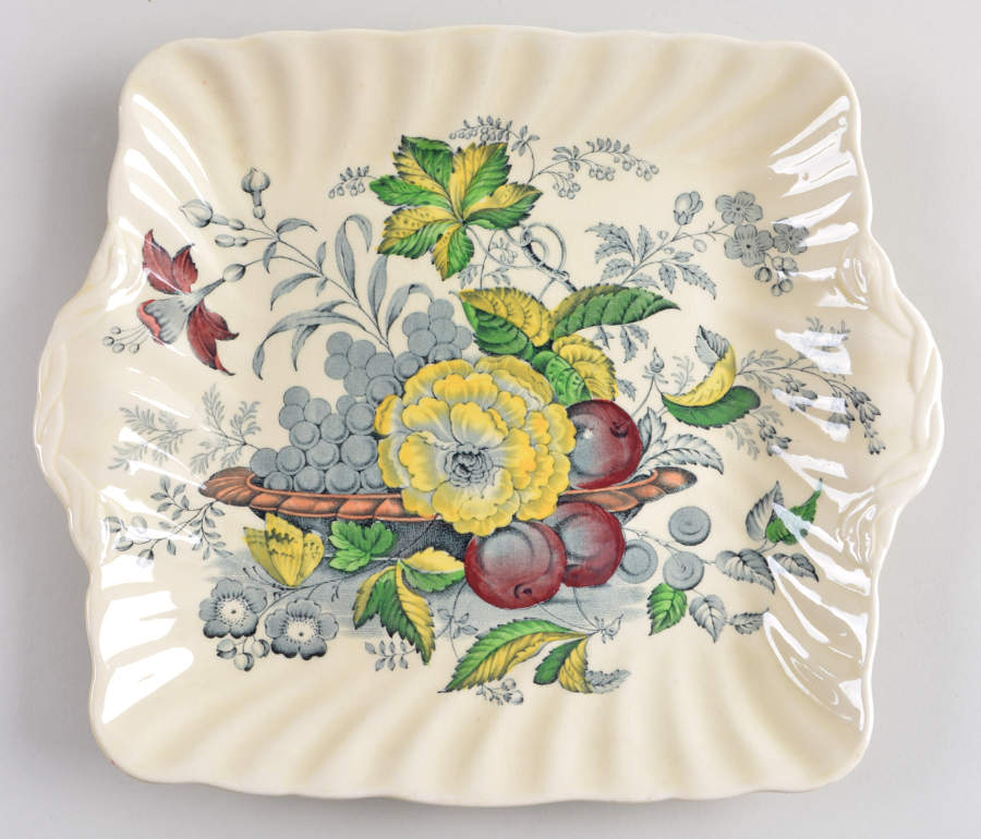 The Kirkwood Multicolor Square Cake Plate by Royal Doulton-1