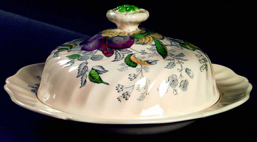 The Kirkwood Multicolor Muffin Dish & Lid by Royal Doulton-1