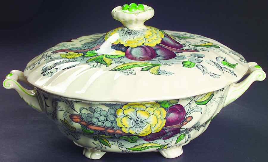 The Kirkwood Multicolor Round Covered Vegetable by Royal Doulton-1