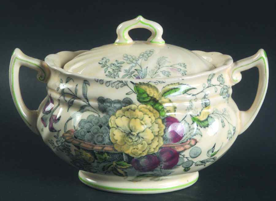 The Kirkwood Multicolor Sugar Bowl & Lid by Royal Doulton-1