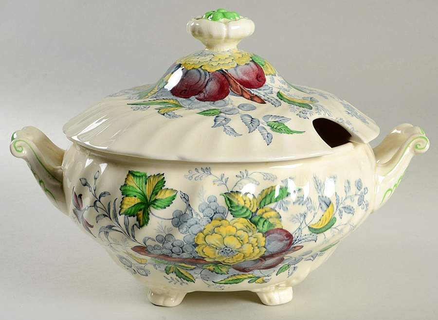 The Kirkwood Multicolor Tureen &  Lid by Royal Doulton-1