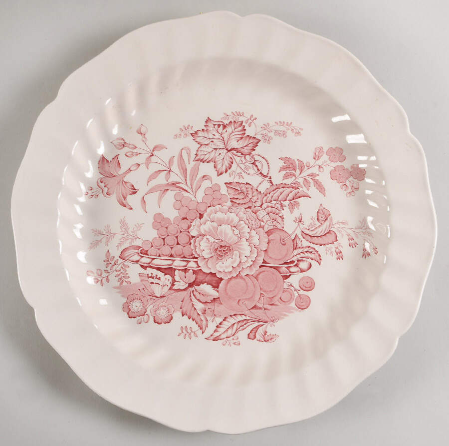 The Kirkwood Red 14" Chop Plate (Round Platter) by Royal Doulton-1