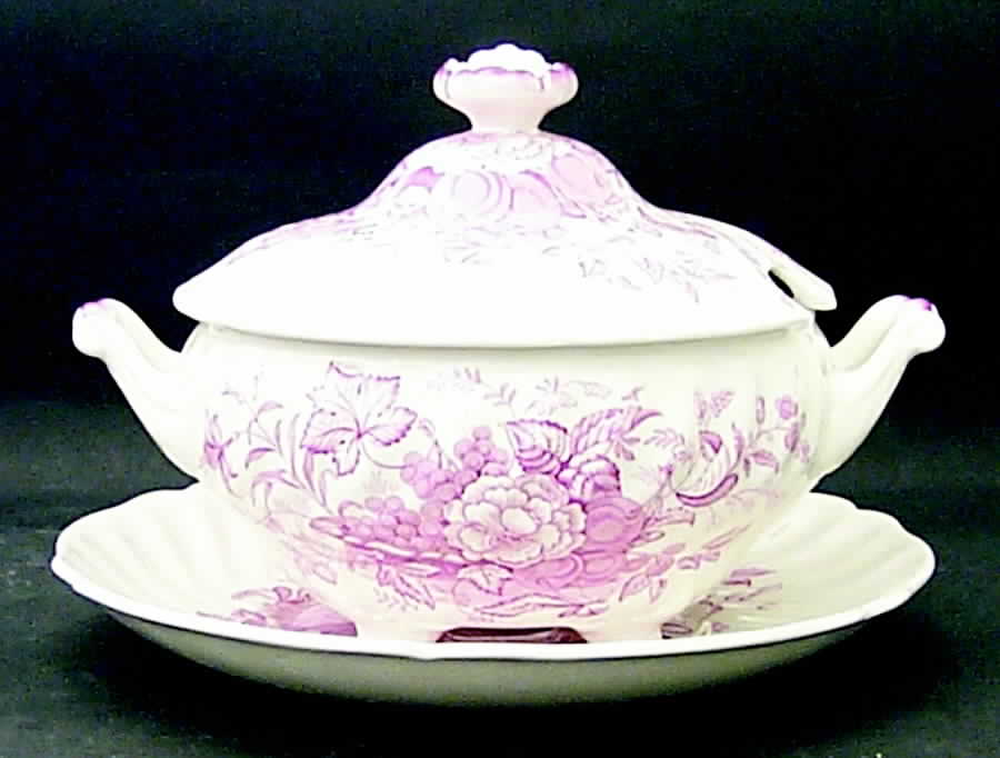 The Kirkwood Red Tureen & Lid w/Underplate by Royal Doulton-1