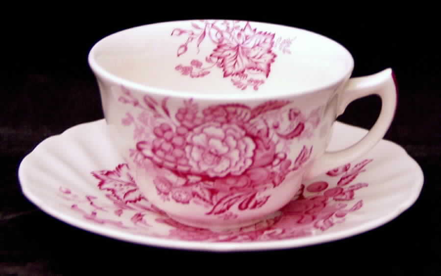 The Kirkwood Red Flat Cup & Saucer Set by Royal Doulton-1