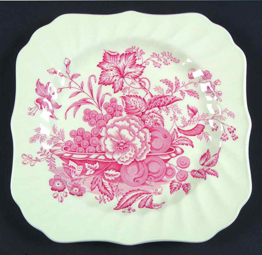 The Kirkwood Red Square Salad Plate by Royal Doulton-1