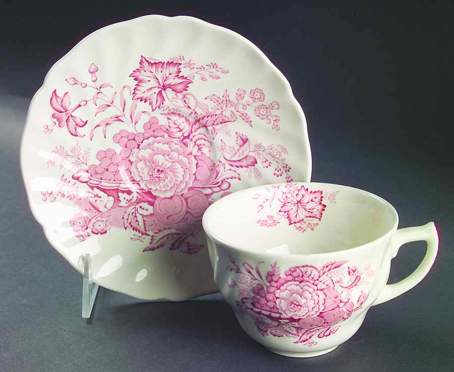 The Kirkwood Red Oversized Cup & Saucer Set by Royal Doulton-1