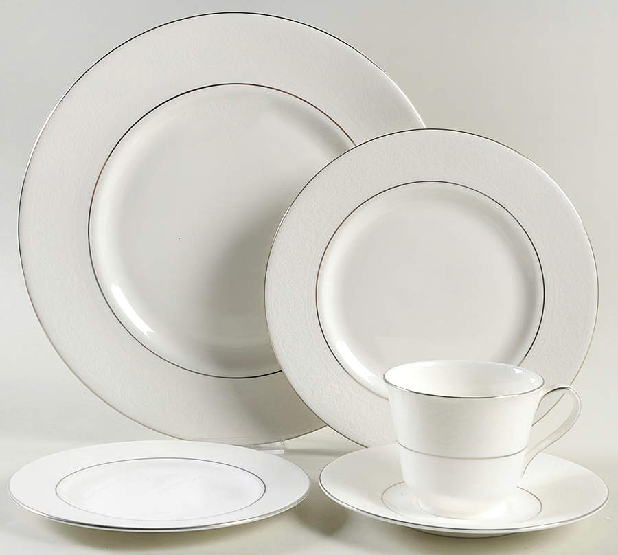 Lace Point 5 Piece Place Setting by Royal Doulton-1