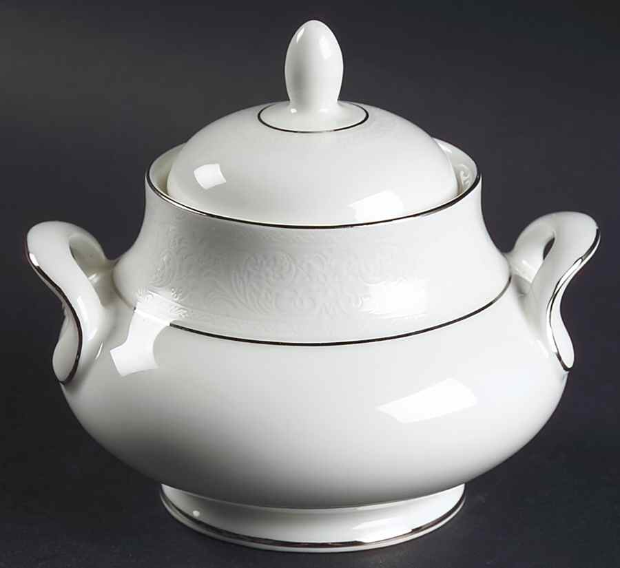 Lace Point Sugar Bowl & Lid by Royal Doulton-1