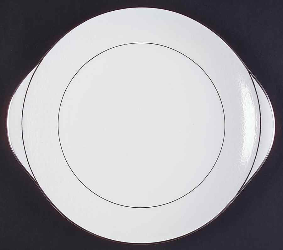 Lace Point Handled Cake Plate by Royal Doulton-1