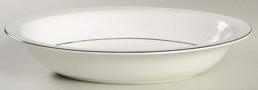 Lace Point 10" Oval Vegetable Bowl by Royal Doulton-1