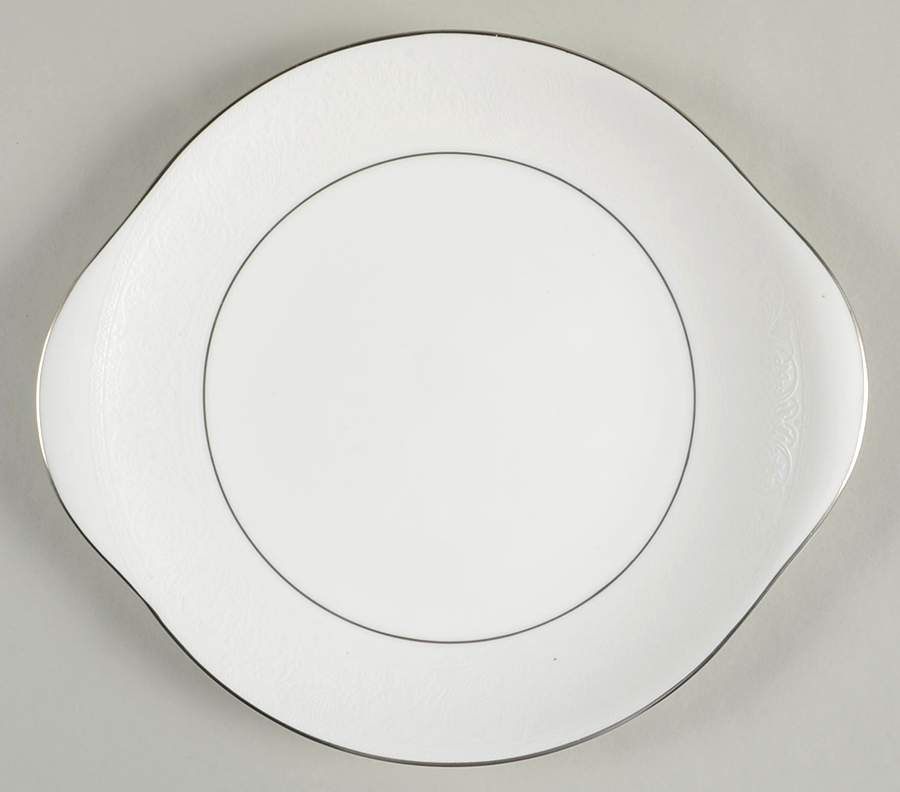Lace Point Handled Cake Plate by Royal Doulton-1