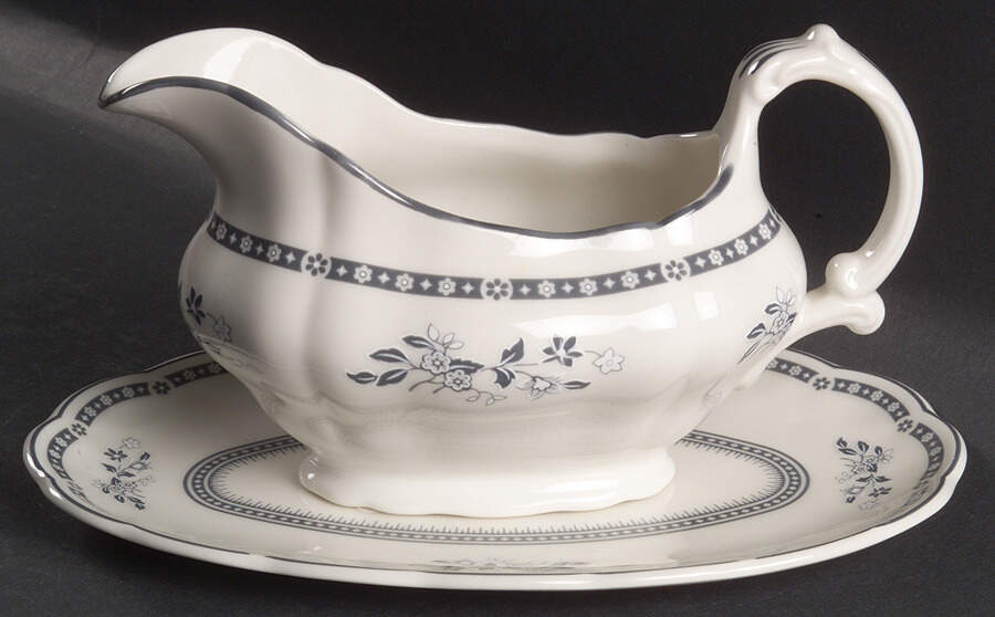 Langdale Gravy Boat & Underplate/Relish by Royal Doulton-1