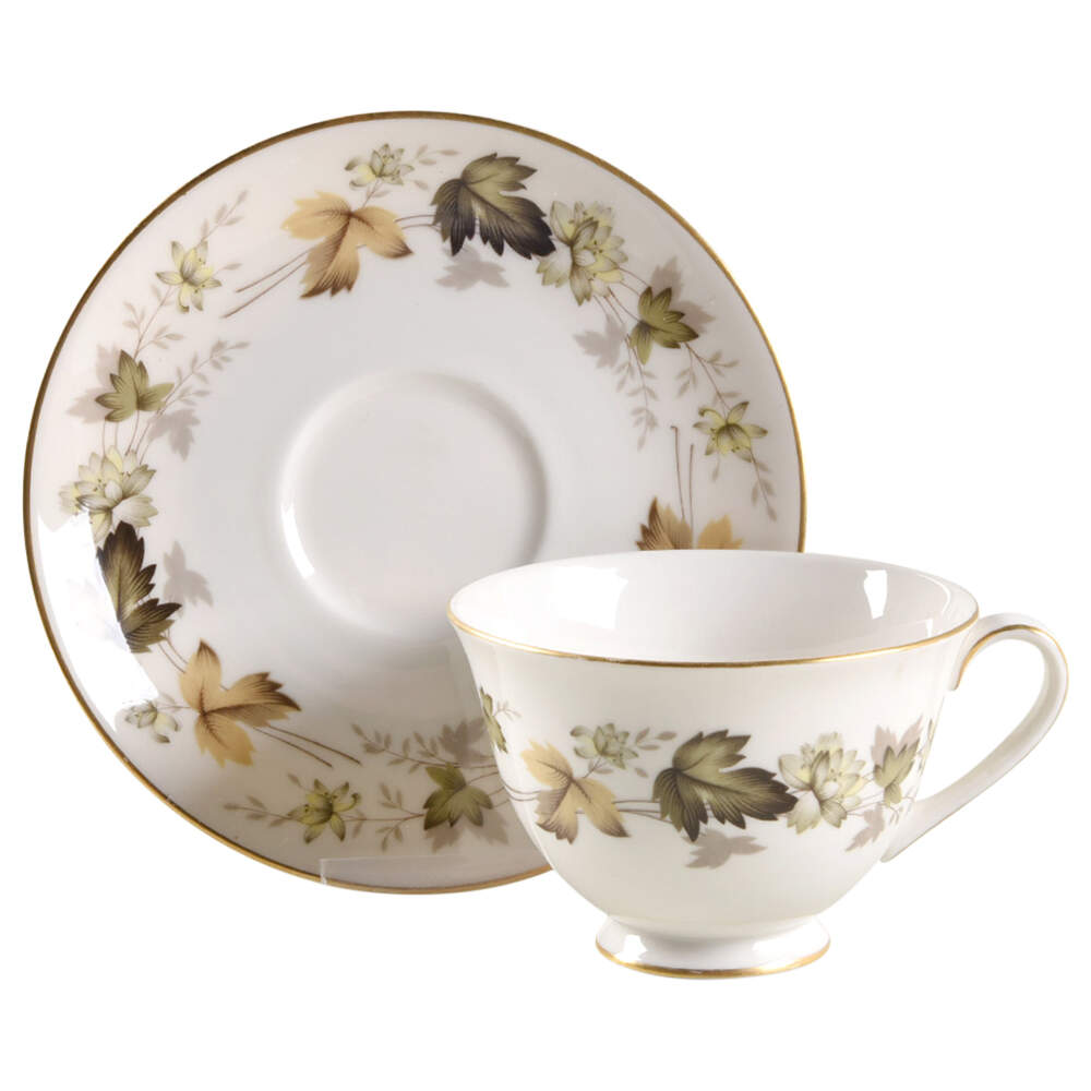 Larchmont Footed Cup & Saucer Set by Royal Doulton-1