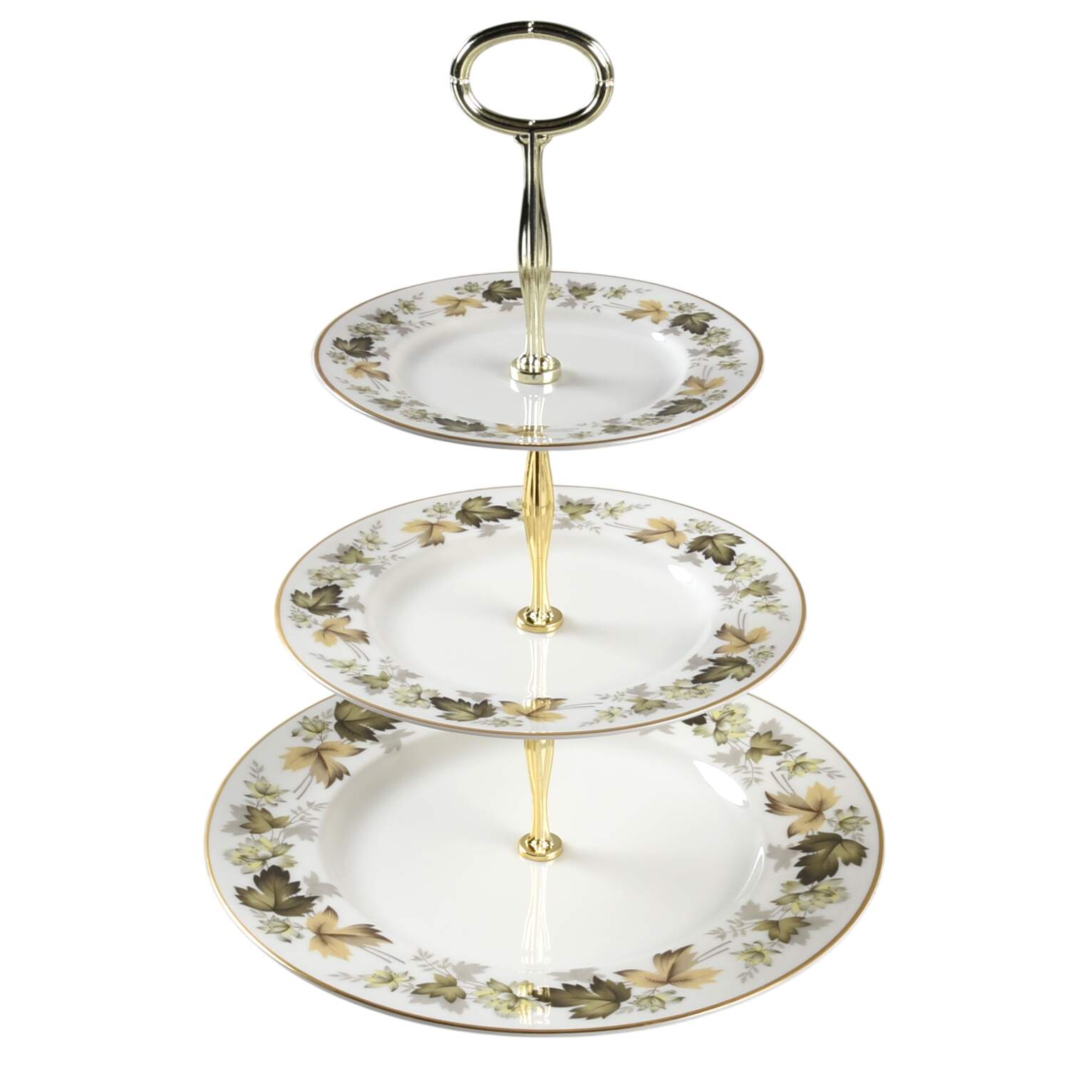 Larchmont 13 7/8"-14 1/4" 3-Tiered Serving Tray(DP,SP,BB) HC by Royal Doulton-1