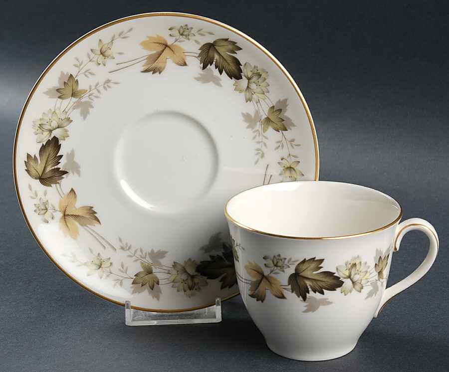 Larchmont Flat Cup & Saucer Set by Royal Doulton-1