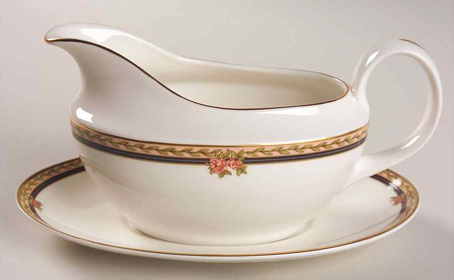 Lauren Gravy Boat & Underplate by Royal Doulton-1