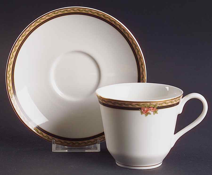 Lauren Flat Cup & Saucer Set by Royal Doulton-1