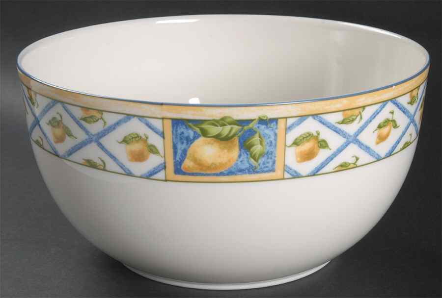 Lemon Trellis 9" Salad Serving Bowl by Royal Doulton-1