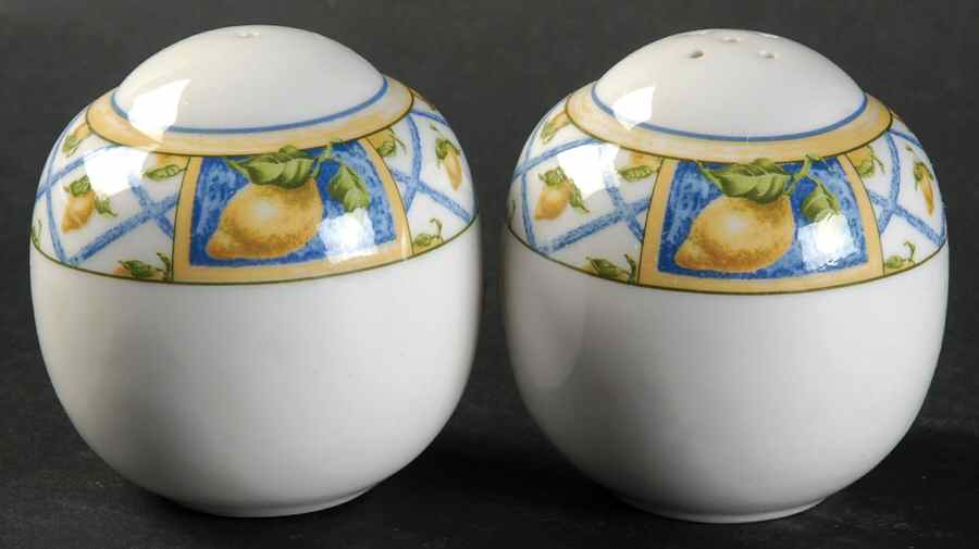 Lemon Trellis Salt & Pepper Set by Royal Doulton-1