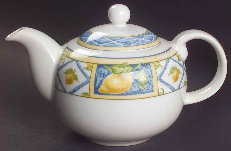 Lemon Trellis Teapot & Lid by Royal Doulton-1