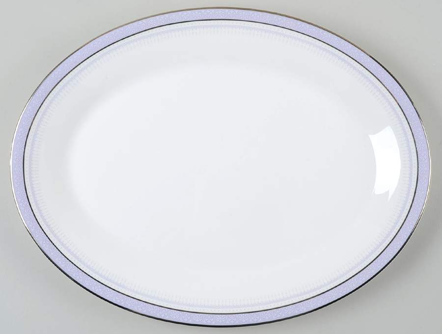 Lilactime 13" Oval Serving Platter by Royal Doulton-1