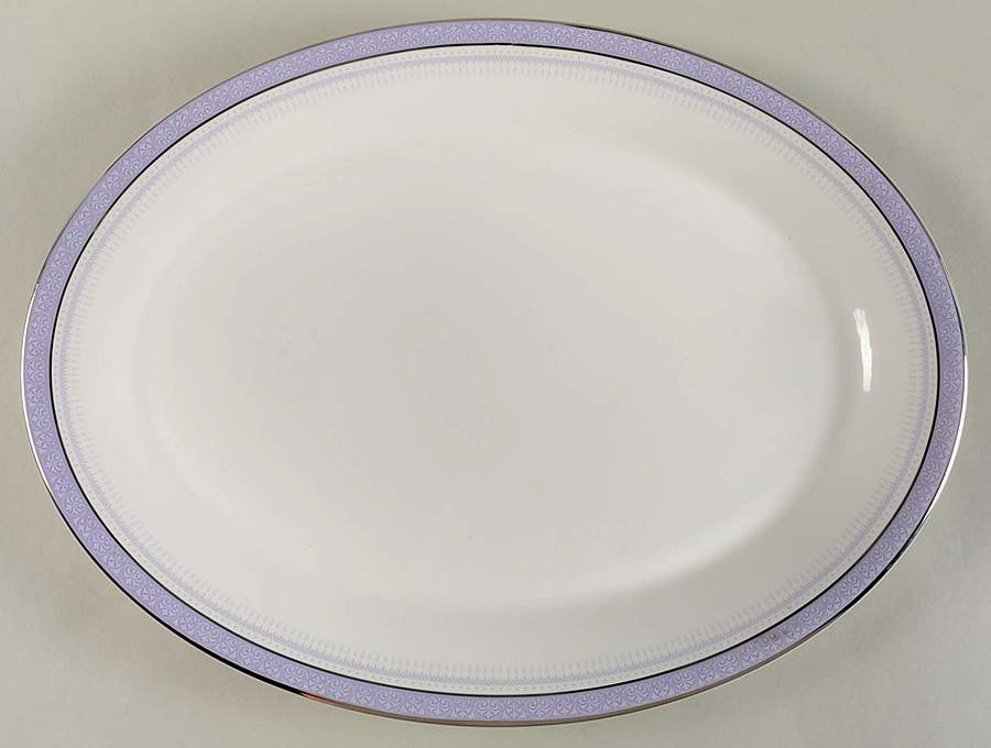 Lilactime 16" Oval Serving Platter by Royal Doulton-1