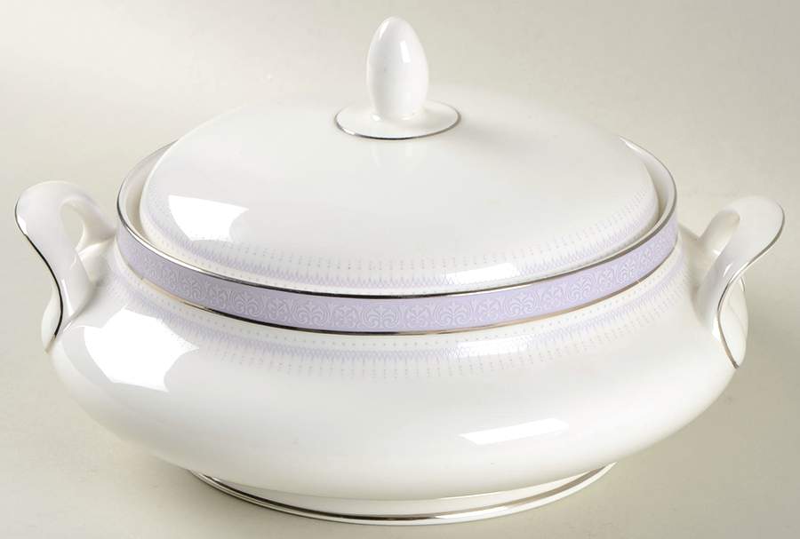 Lilactime Round Covered Vegetable by Royal Doulton-1