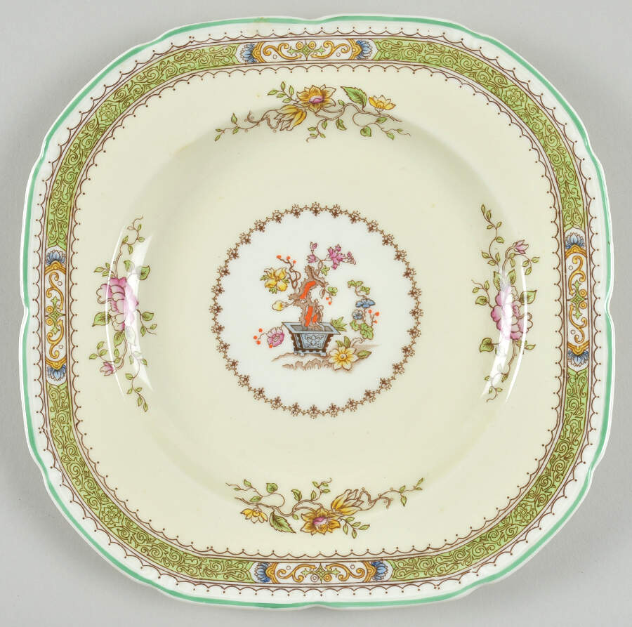 Lillian (Scalloped) Square Salad Plate by Royal Doulton-1