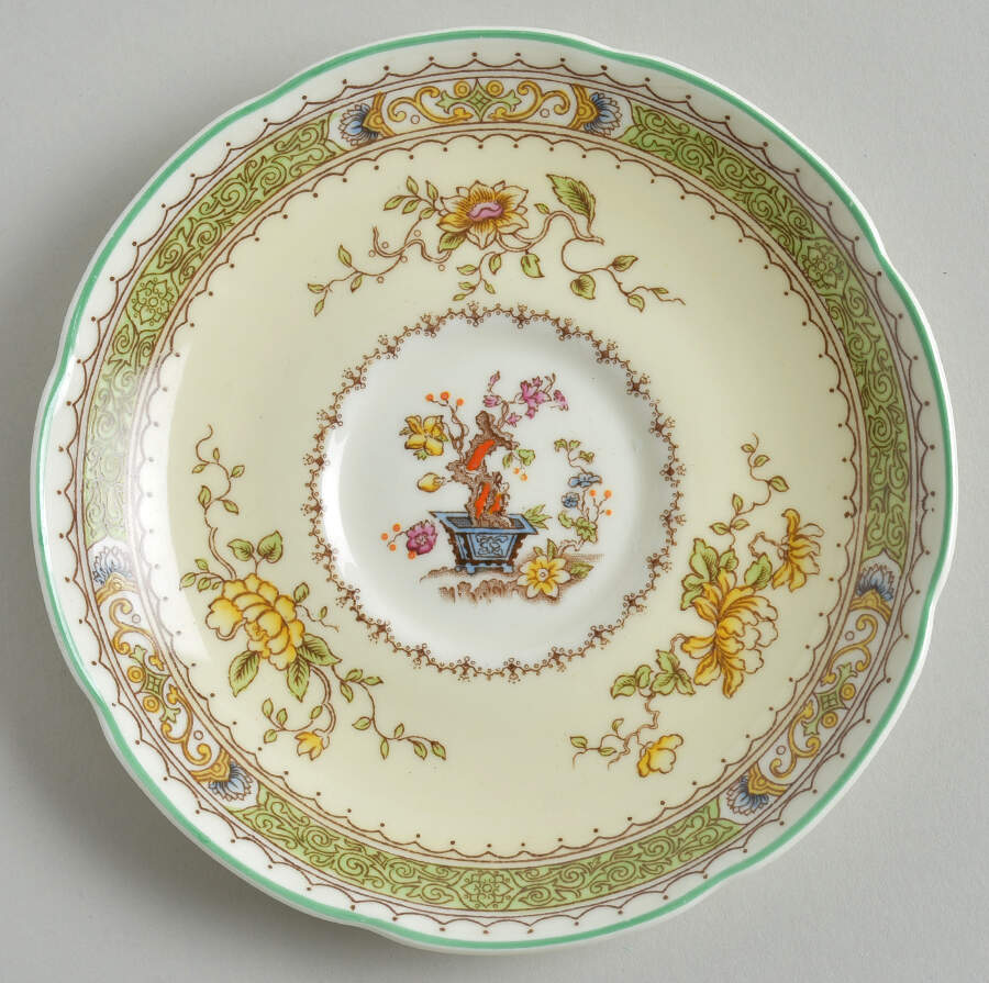 Lillian (Scalloped) Saucer for Footed Cup by Royal Doulton-1