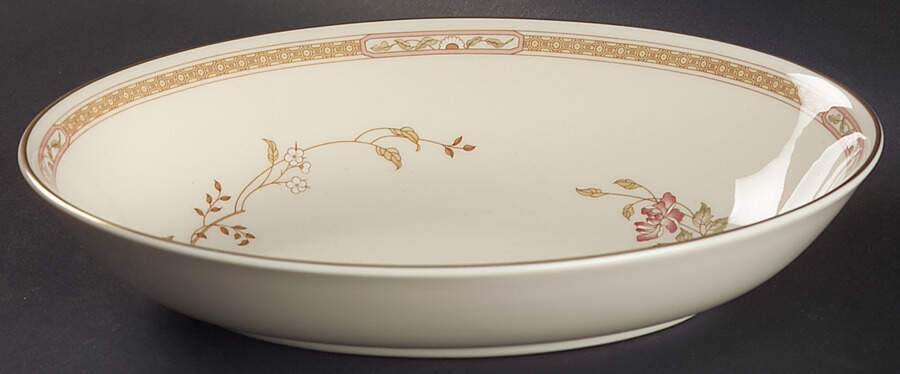 Lisette 9" Oval Vegetable Bowl by Royal Doulton-1