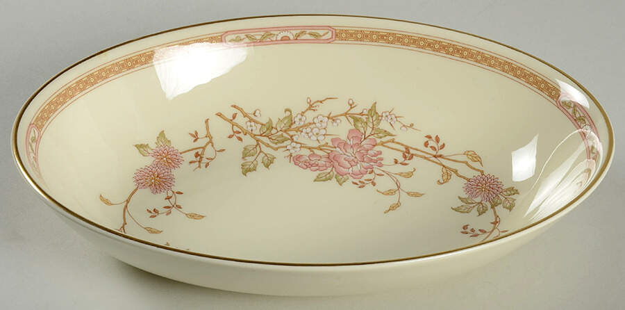 Lisette 10" Oval Vegetable Bowl by Royal Doulton-1