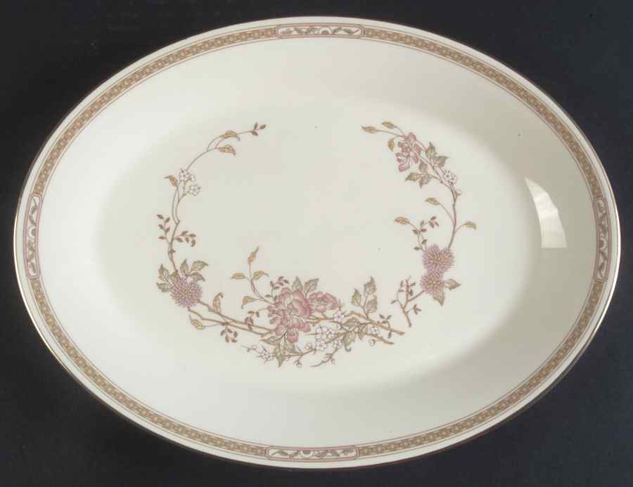 Lisette 13" Oval Serving Platter by Royal Doulton-1