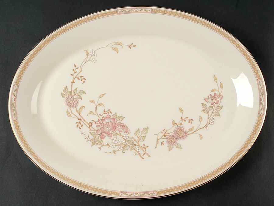 Lisette 16" Oval Serving Platter by Royal Doulton-1